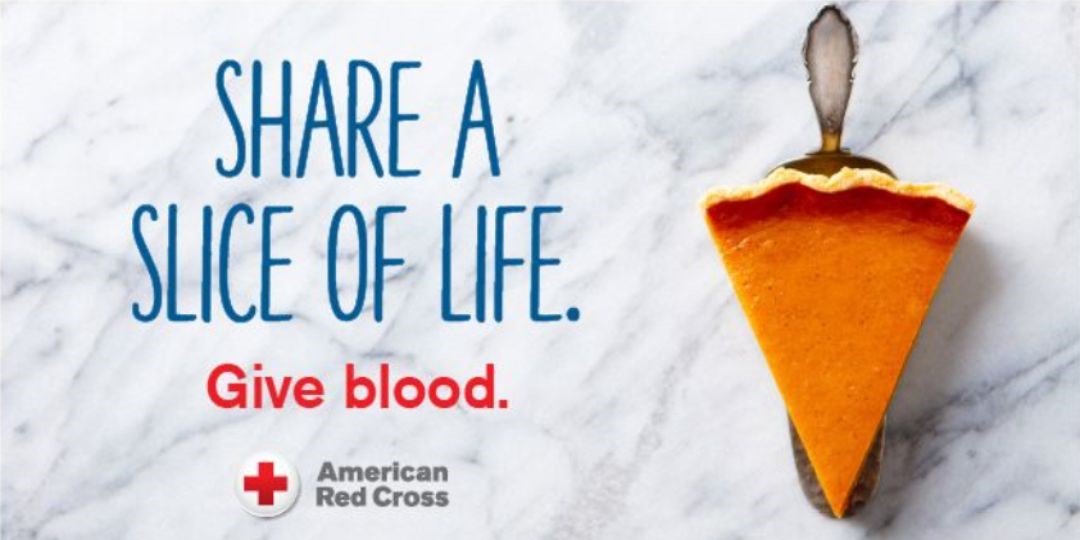 Share a slice Give Blood